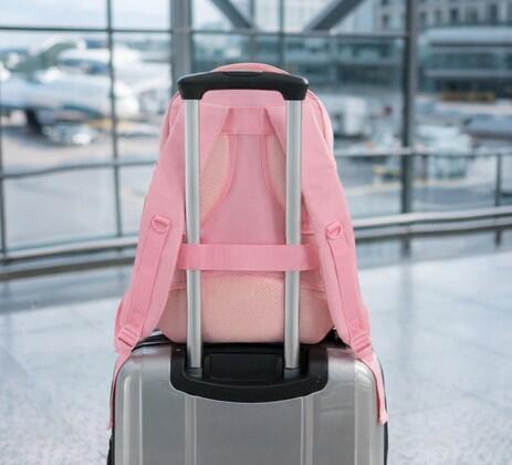 Sac à dos 20 litres rose, format bagage à main, pour les voyages et le vélo 4/7