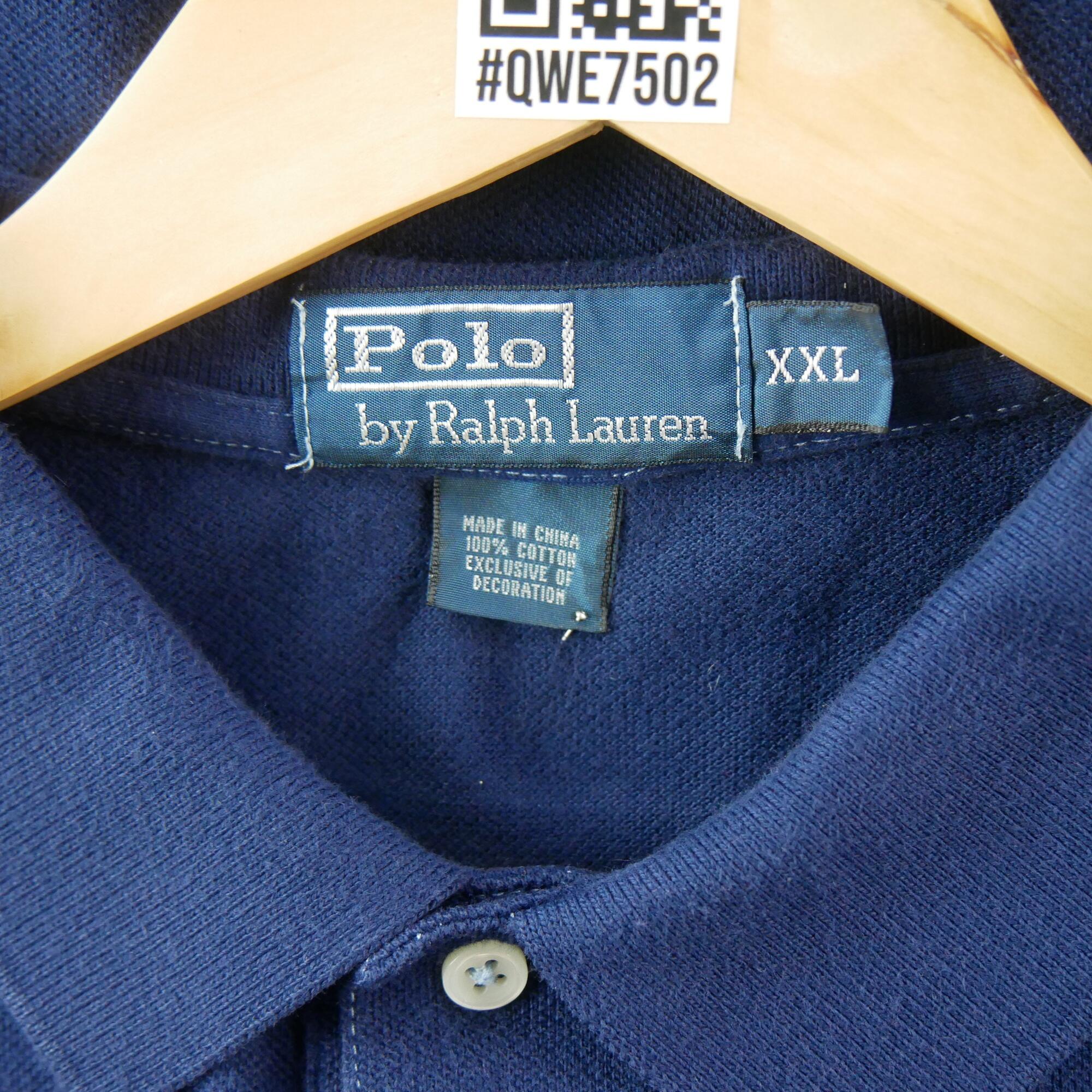 Second hand - Polo uomo maniche corte blu Polo Ralph Lauren - Stato eccellente 5/5