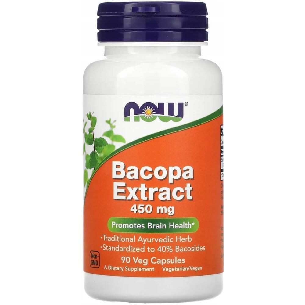 NOW Foods Bacopa Extract 450mg 90 Vege Caps