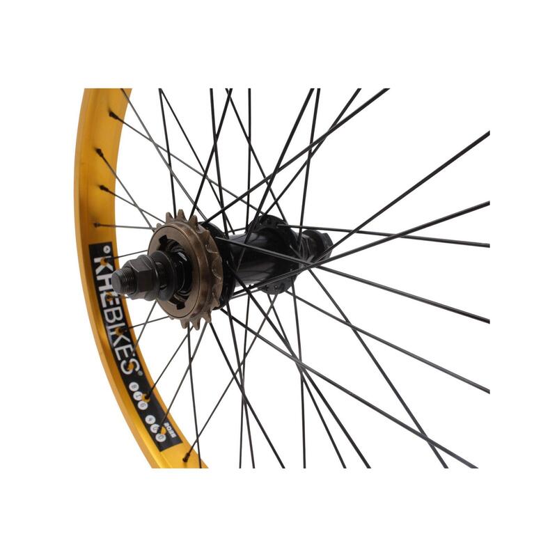 Roată spate BMX KHE PRISM 20 inch aurie