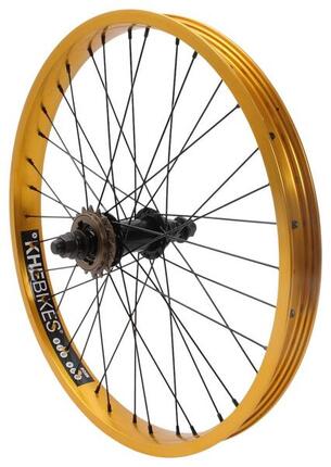 BMX achterwiel KHE PRISM 20 inch goud