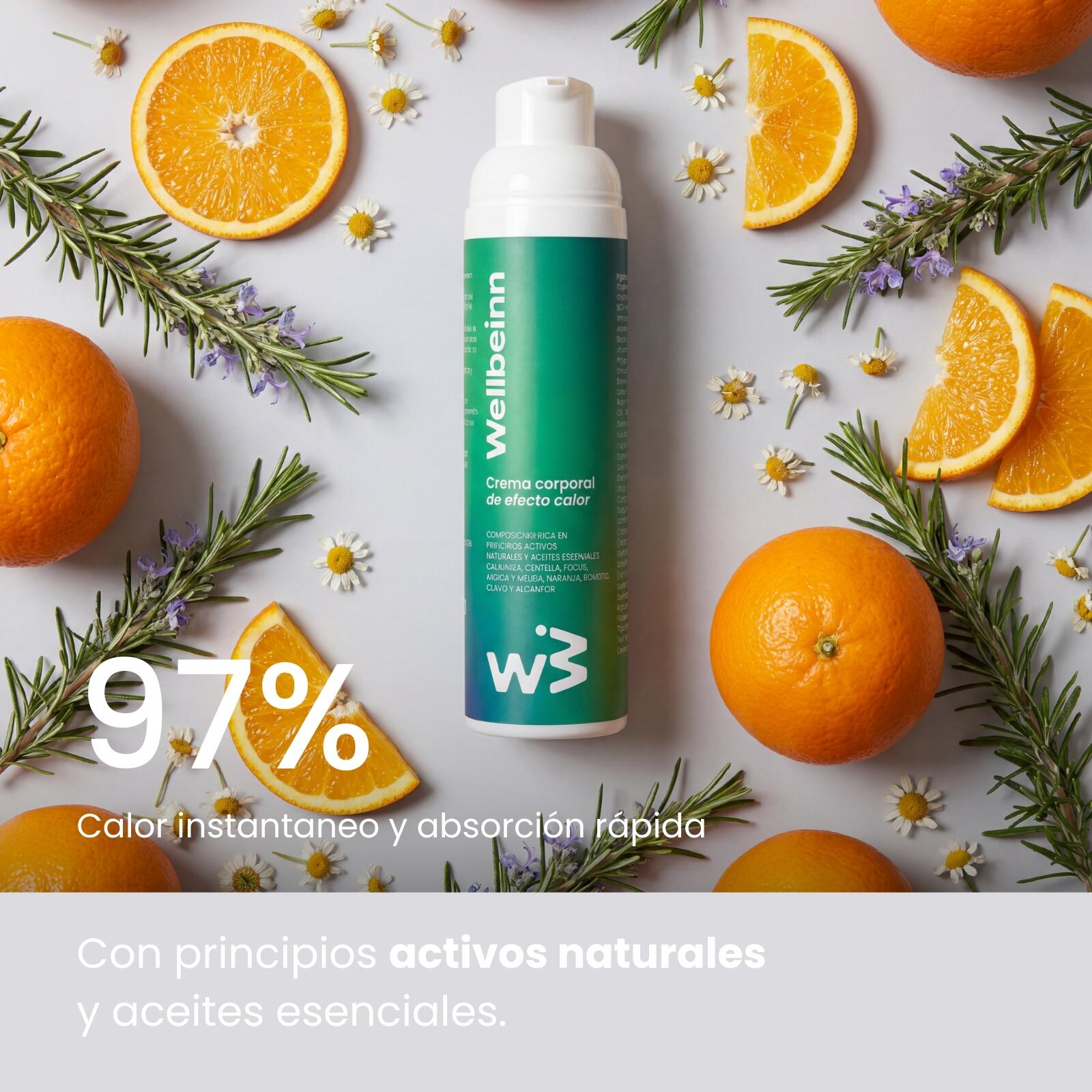 WELLBEINN Gel Efecto Calor 100 ml, Confort Muscular 2/6