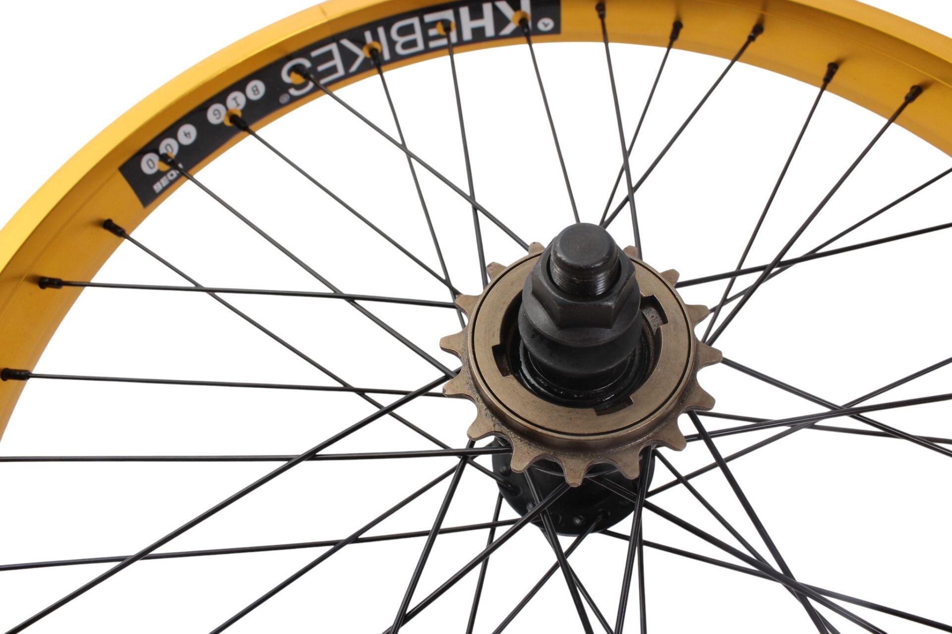 Roue arrière BMX KHE PRISM 20 pouces or 4/5