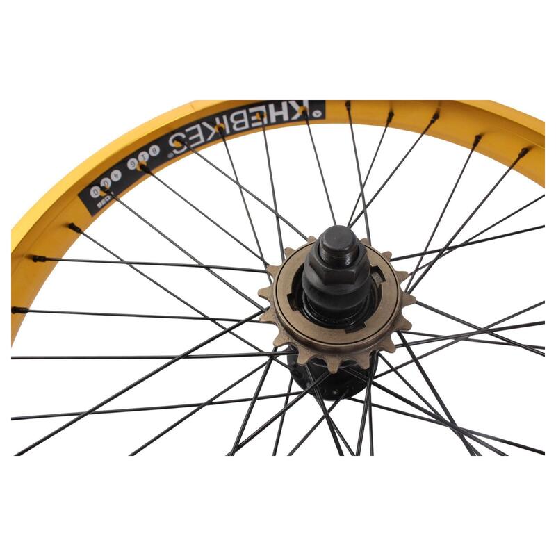 Roată spate BMX KHE PRISM 20 inch aurie