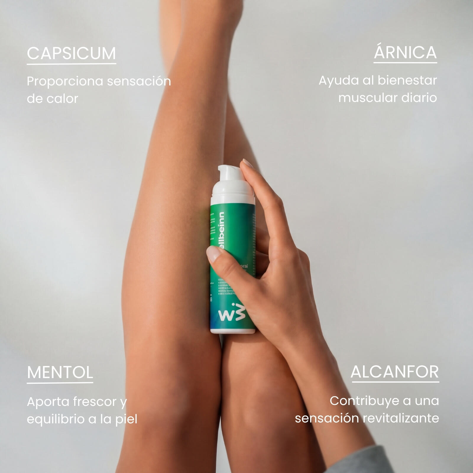 WELLBEINN Gel Efecto Calor 100 ml, Confort Muscular 5/6