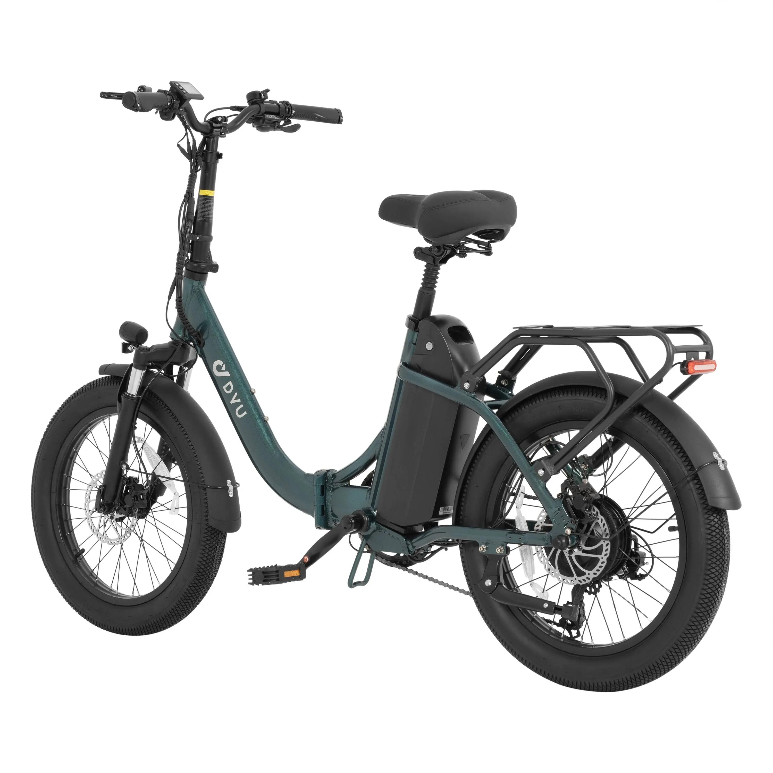 Bicicleta eléctrica plegable adulto DYU C9 250W 48V15.6AH 20" Neumáticos gruesos 3/7
