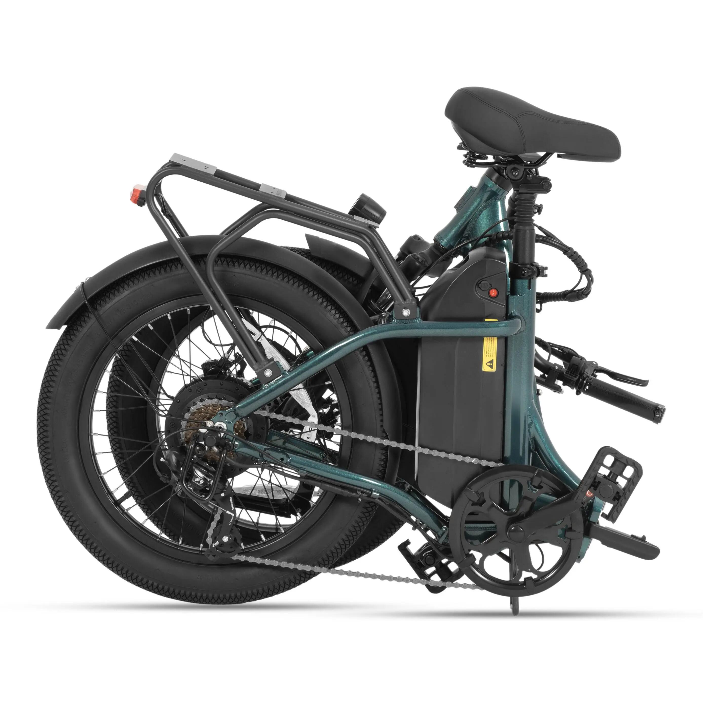 Bicicleta eléctrica plegable adulto DYU C9 250W 48V15.6AH 20" Neumáticos gruesos 5/7