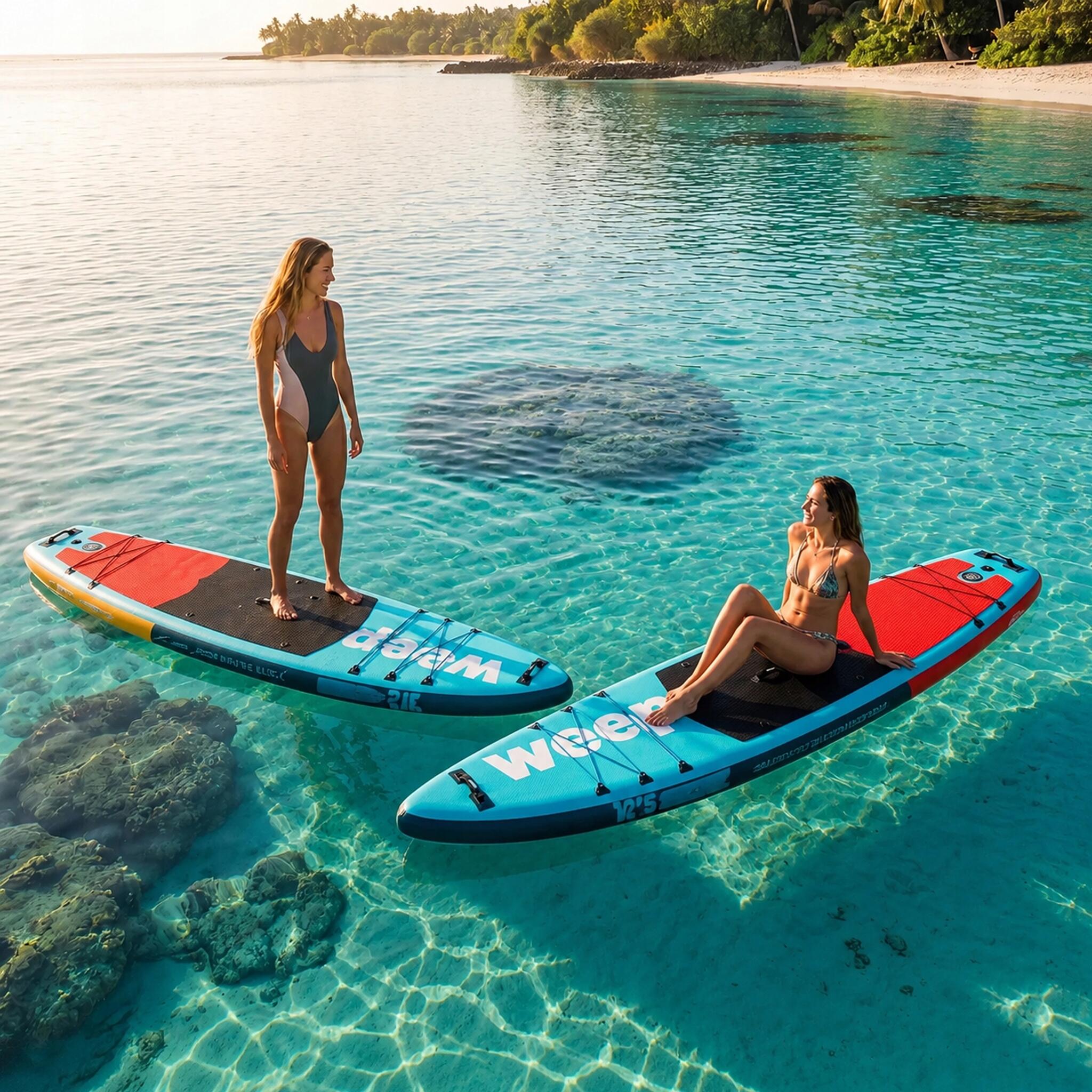 Deska Sup Do Pływania Weep Azure2 Dmuchana Pompowana Akcesoria 365 cm 12" 7/7
