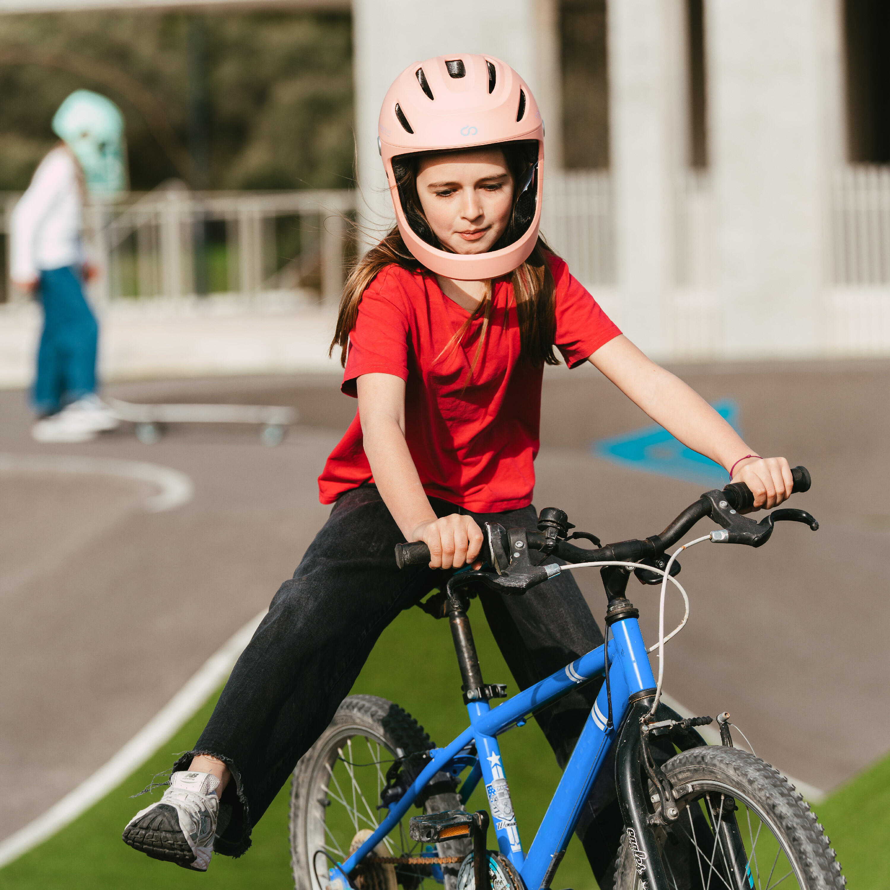 Virgo Kid Rosa - Casco integrale per bambini 5/9