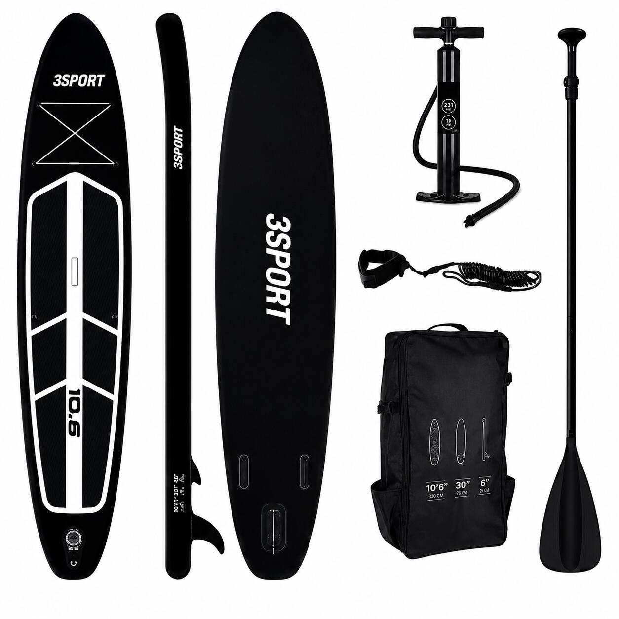 PURE 2 IMPROVE Stand Up Paddleboard 3Sport 320 cm