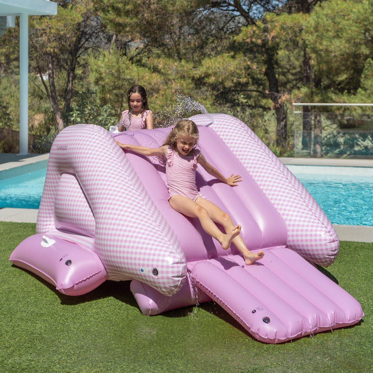 Flamingueo Centre De Jeux Aquatique Avec Toboggan PVC Violet 2/7
