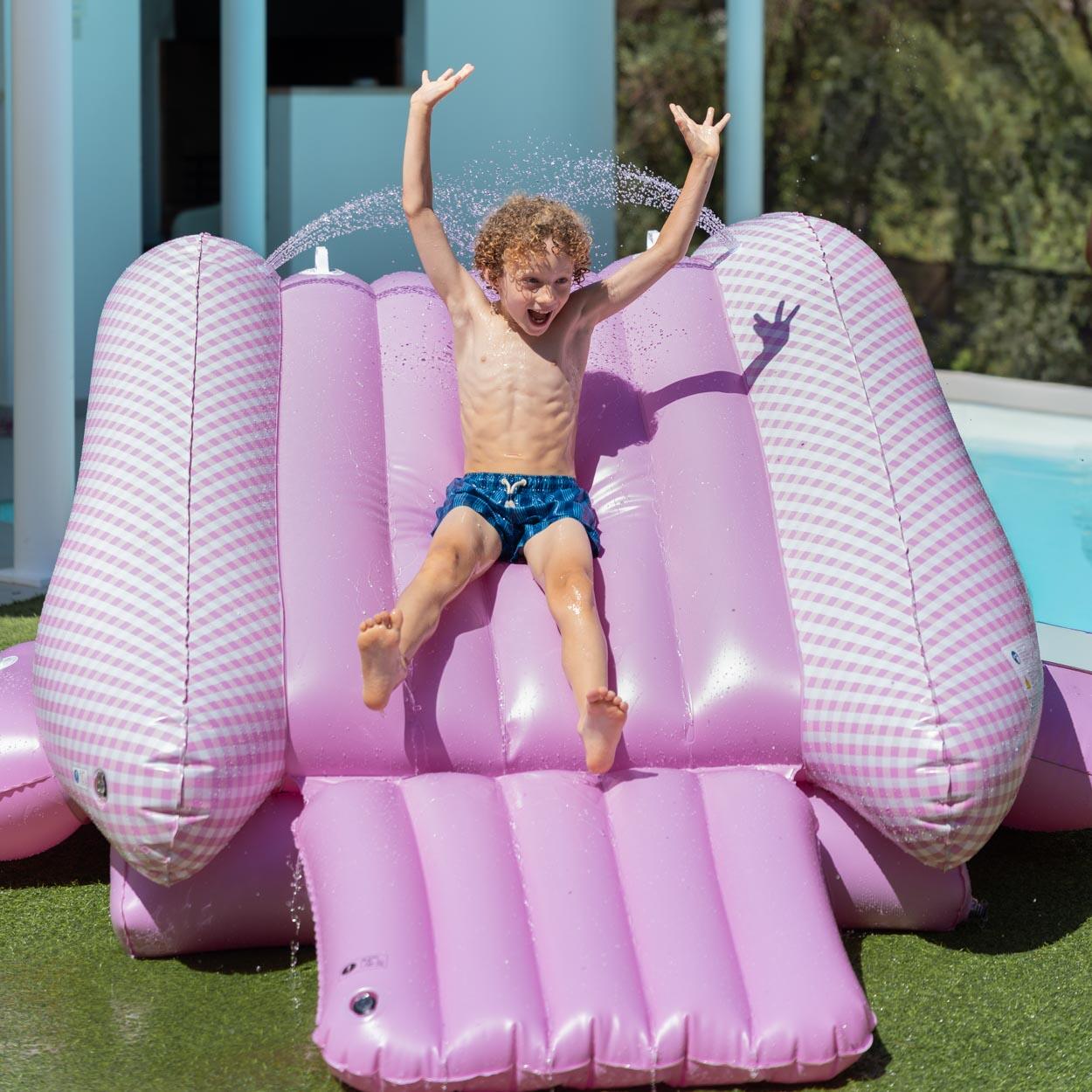 Flamingueo Centre De Jeux Aquatique Avec Toboggan PVC Violet 7/7