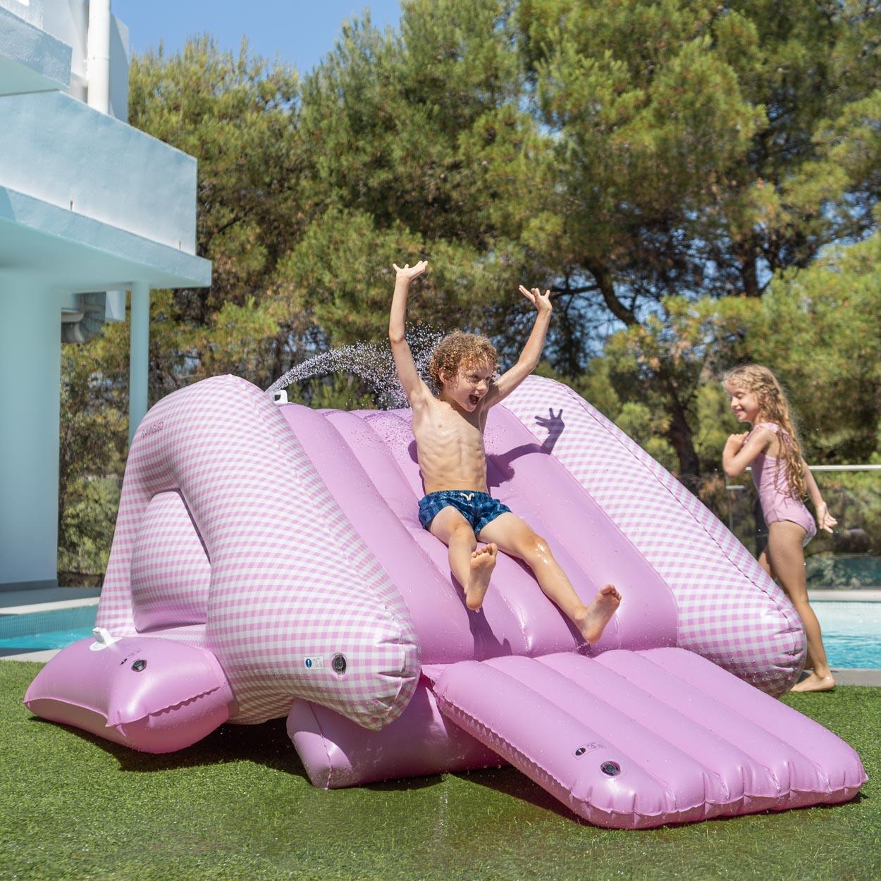 Flamingueo Centre De Jeux Aquatique Avec Toboggan PVC Violet 4/7