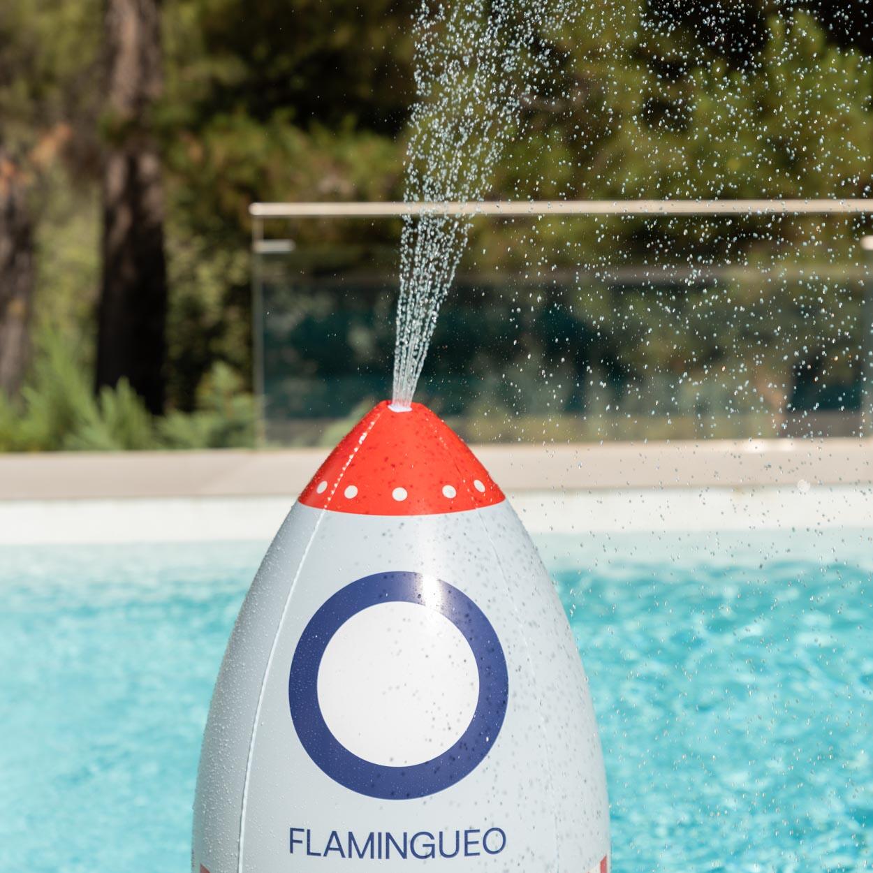 Flamingueo Arroseur Gonflable Fusée PVC Multicolore 4/7