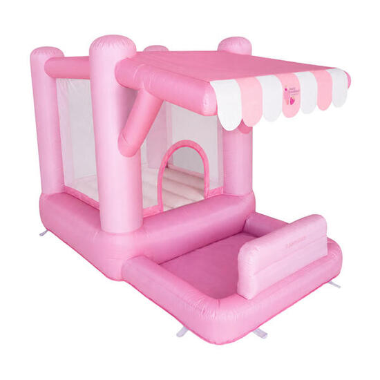 Flamingueo Château Gonflable Enfant Avec Aire De Jeu PVC Rose