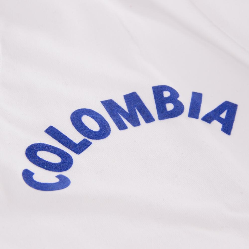 Colombia 1973 - Maglia da calcio rétro - Bianca – COPA Football 4/7