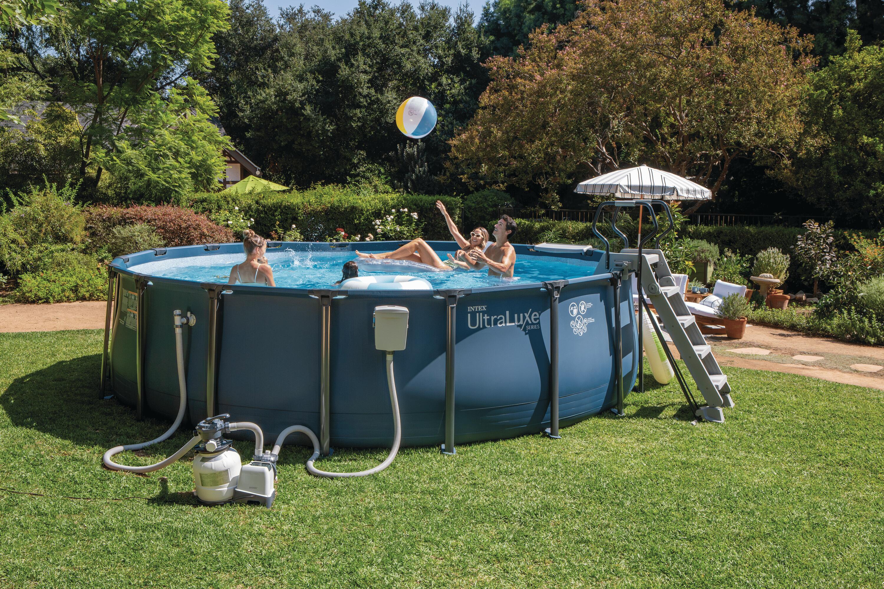 Piscina Fuori Terra UltraLuxe Rotonda Ø 488x132 cm Intex 28826NP 3/5