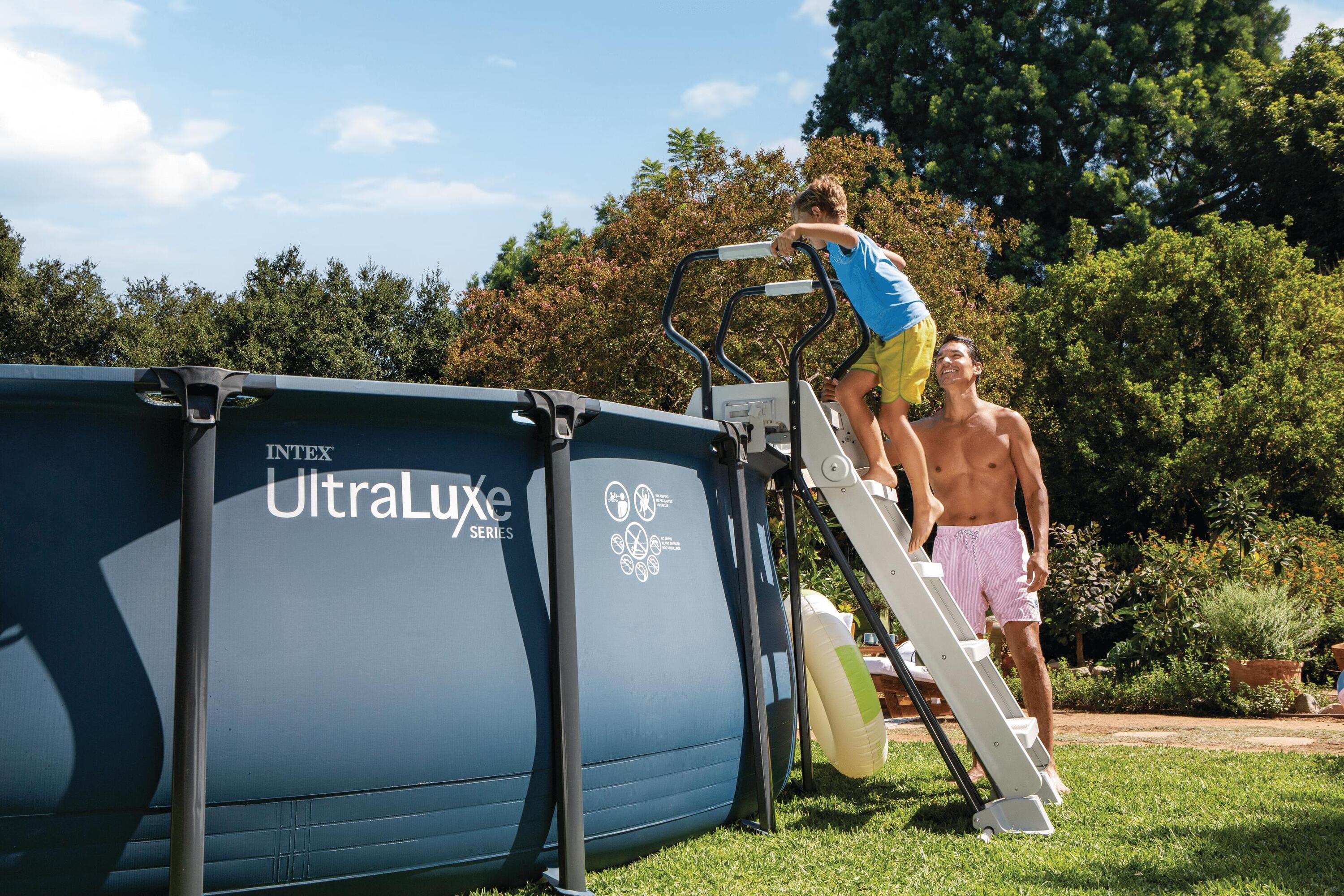 Piscina Fuori Terra UltraLuxe Rotonda Ø 488x132 cm Intex 28826NP 2/5