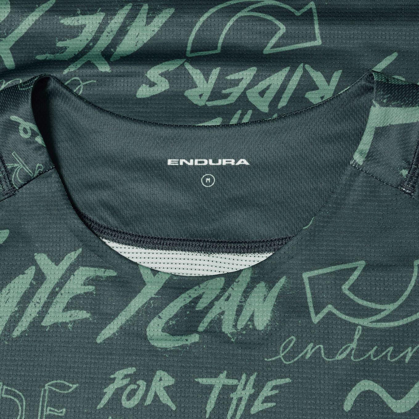 Endura Singletrack Print Langemouwen Shirt Groen Heren 3/5
