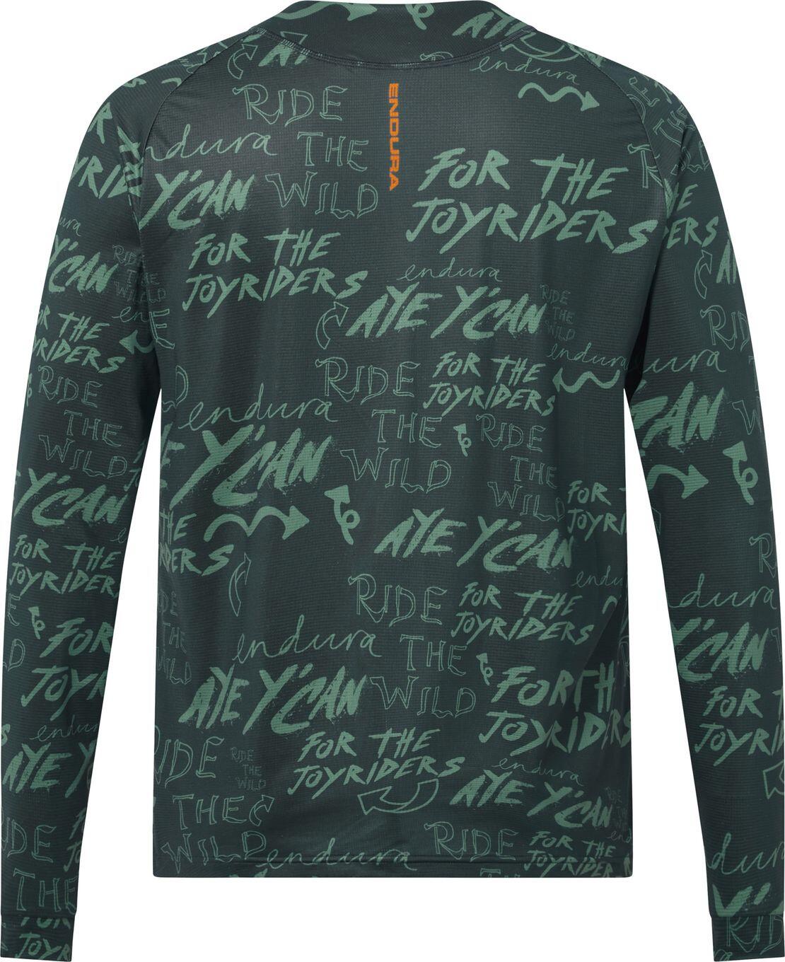 Endura Singletrack Print Langemouwen Shirt Groen Heren 2/5