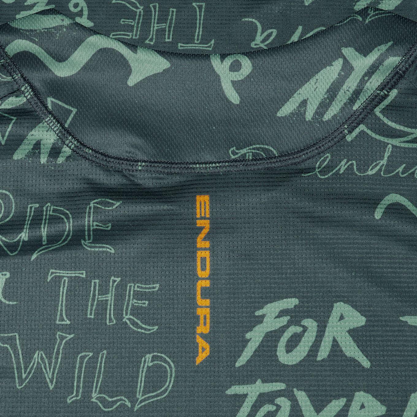 Endura Singletrack Print Langemouwen Shirt Groen Heren 4/5