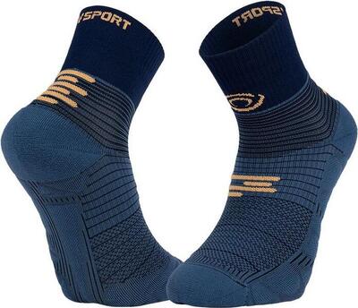 Bv sport run marathon mid sokken navy blauw