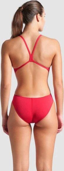 Bañador de una pieza para mujer con espalda descubierta Challenge Back Rojo 2/7