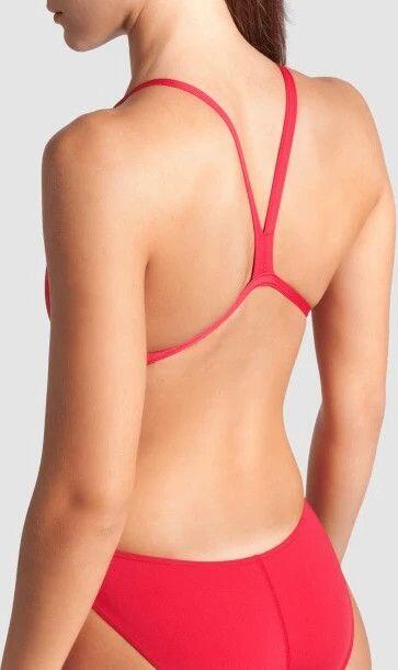 Costume da bagno intero da donna con schiena scoperta Challenge Back Rosso 5/7