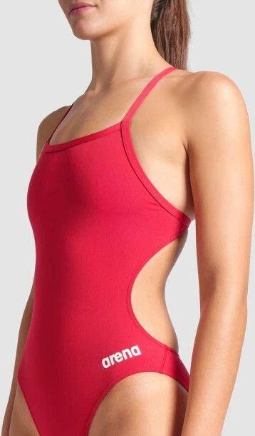 Costume da bagno intero da donna con schiena scoperta Challenge Back Rosso 4/7