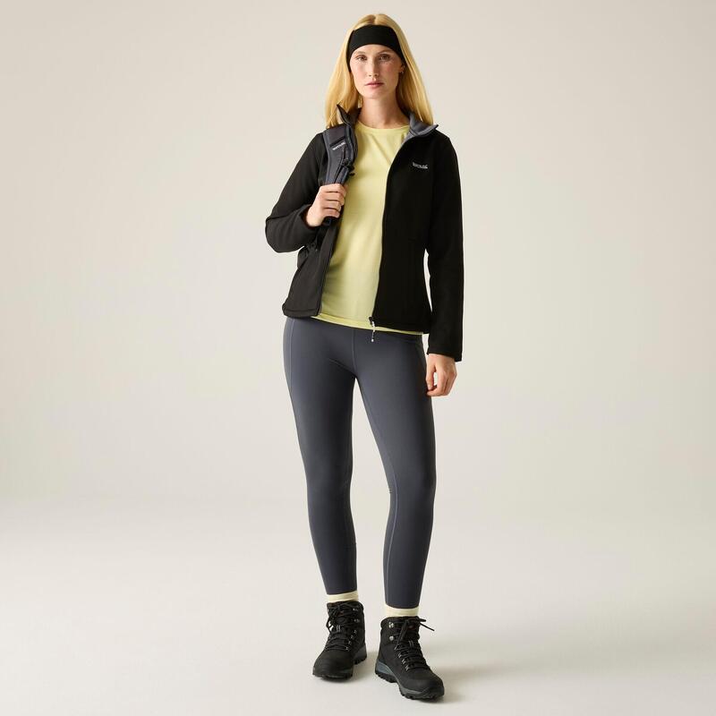 Softshelljacke Connie V Wandern/Outdoor/Trekking Damen Black Wasserdicht Ohne