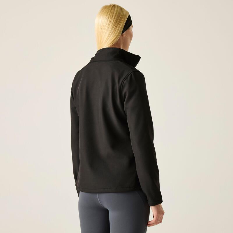 Softshelljacke Connie V Wandern/Outdoor/Trekking Damen Black Wasserdicht Ohne