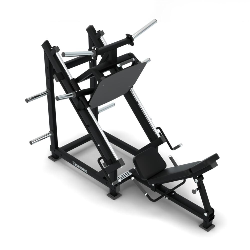 Prensa de pernas linear com discos até 600 kg Pro Series Fitness Tech 5/7
