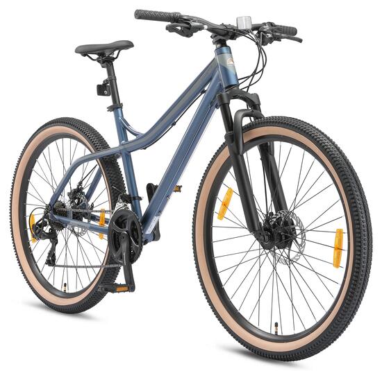 VTT 27.5" aluminium, semi-rigide, 21 vitesses, frein à disque
