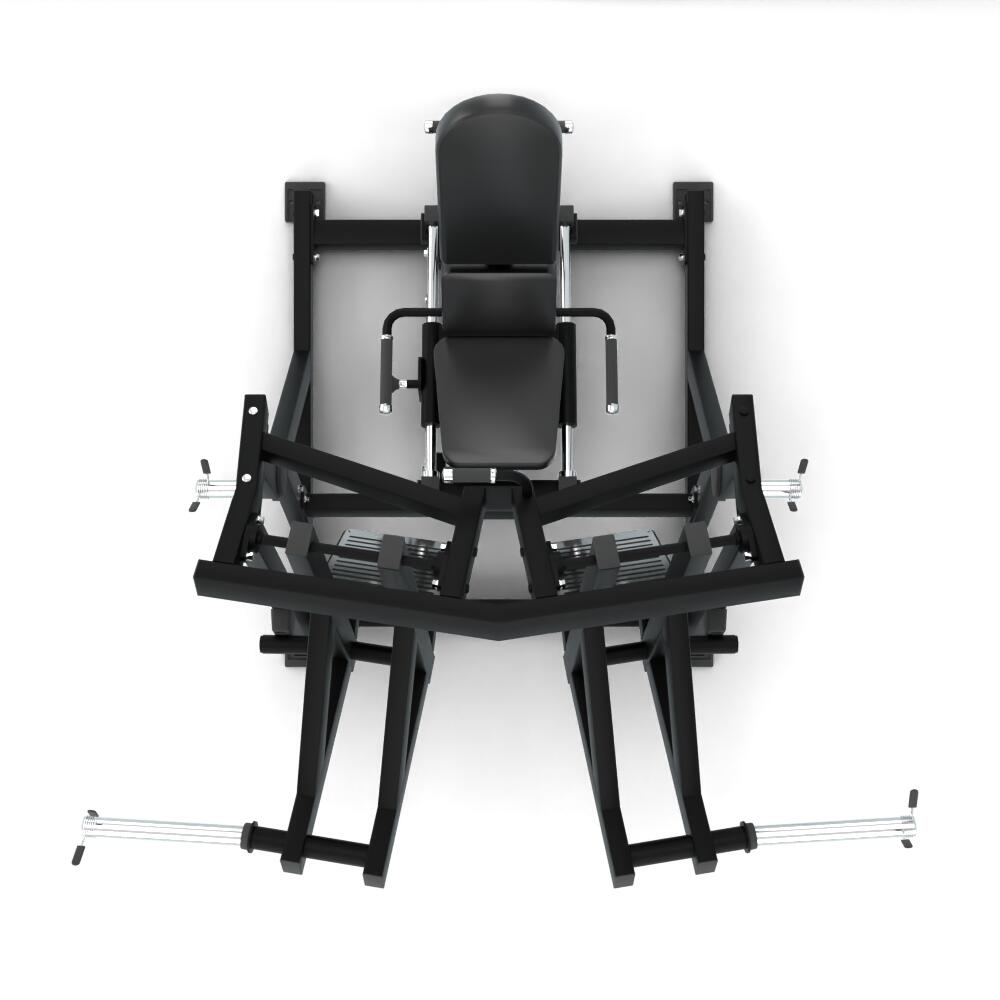 Máquina prensa de pierna iso-lateral de palanca Pro Series Fitness Tech 6/6