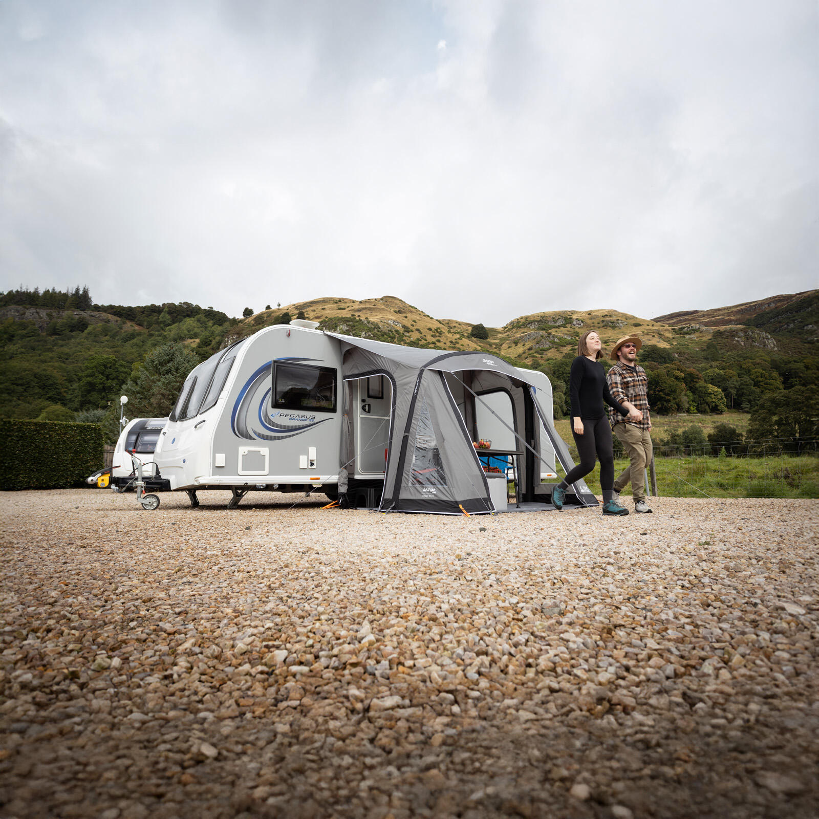 Vorzelt Palma 260 Air Caravan Wohnwagen Zelt Camping Luftzelt Aufblasbar 7/7