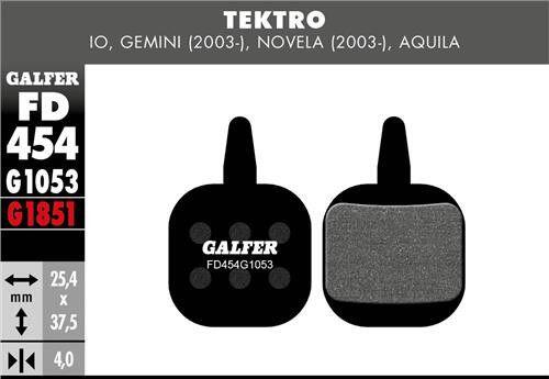 Pastiglie freno standard per Tektro - Nero 2/2