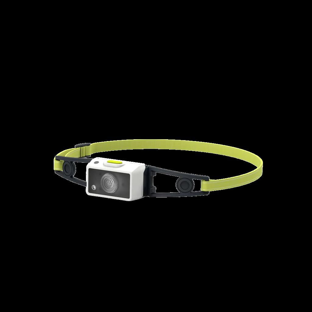 NEO1R Running Head Torch Rechargeable, 250lm, Lightweight 39g (Lime White)