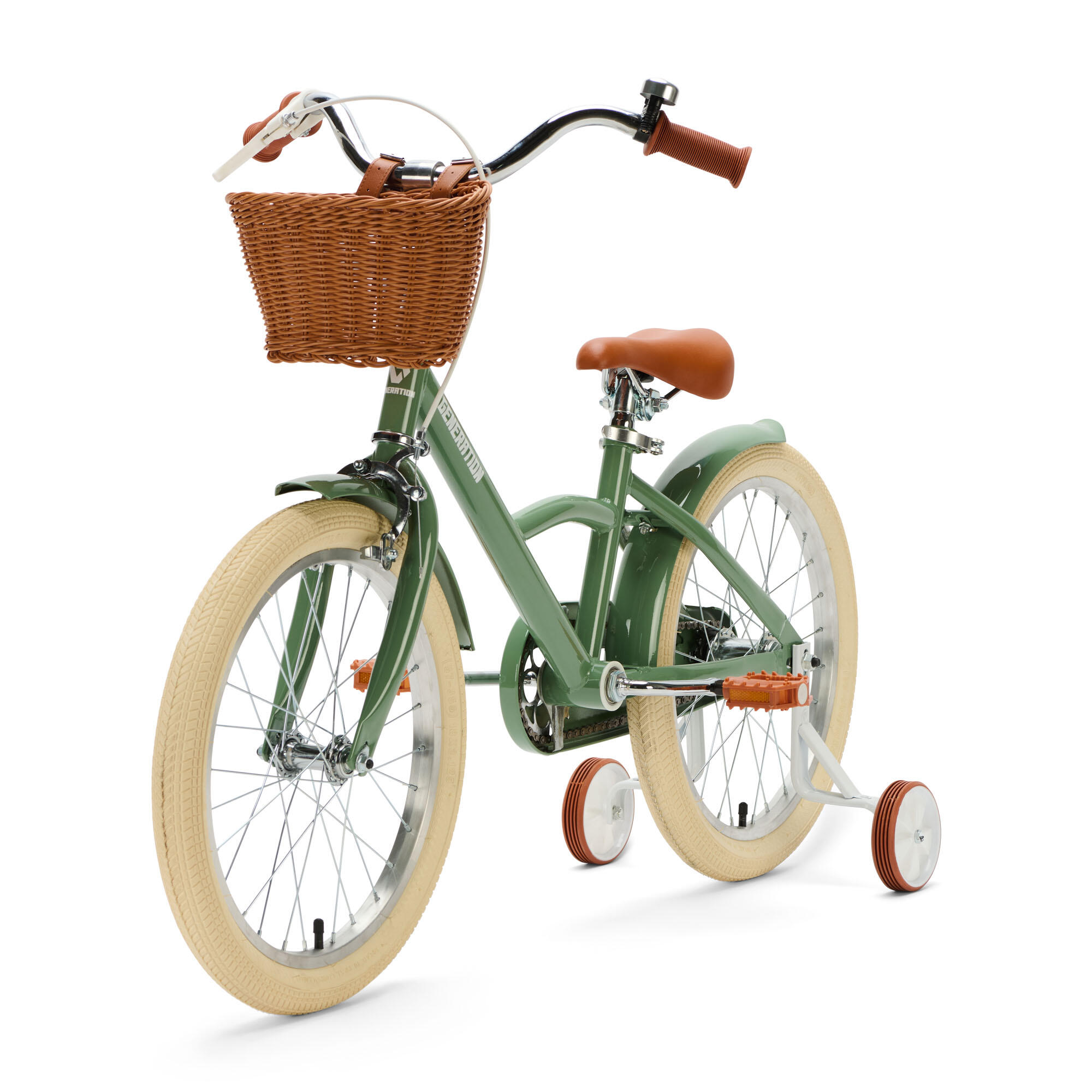 Generation Classic 18 inch Groen – Kinderfiets met Mandje 2/5
