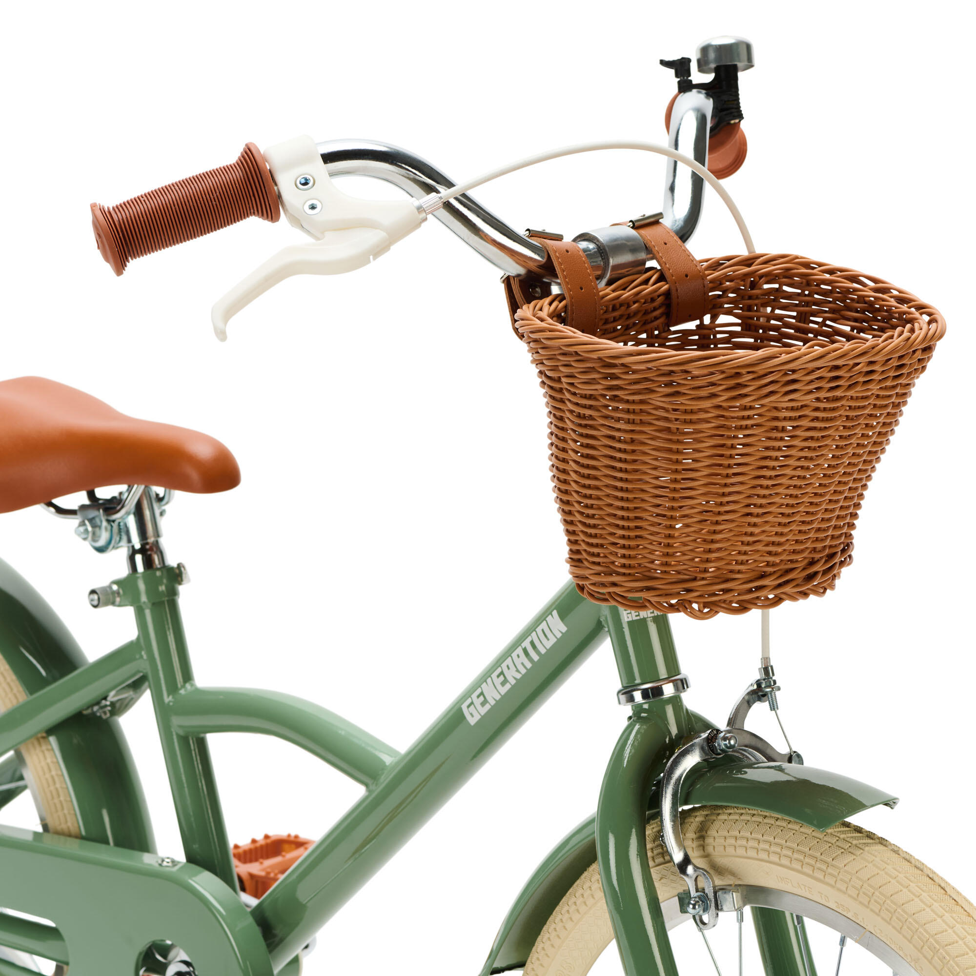 Generation Classic 18 inch Groen – Kinderfiets met Mandje 4/5