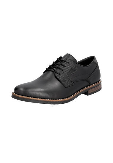Rieker Herren Schnürschuhe Halbschuhe Leder Schuhe 13523-00 Black