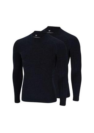 Lot de 2 sous-vêtements thermiques pour homme en laine mérinos