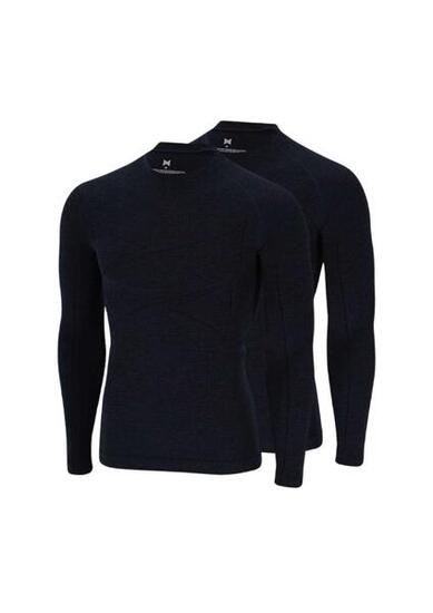 Lot de 2 sous-vêtements thermiques pour homme en laine mérinos
