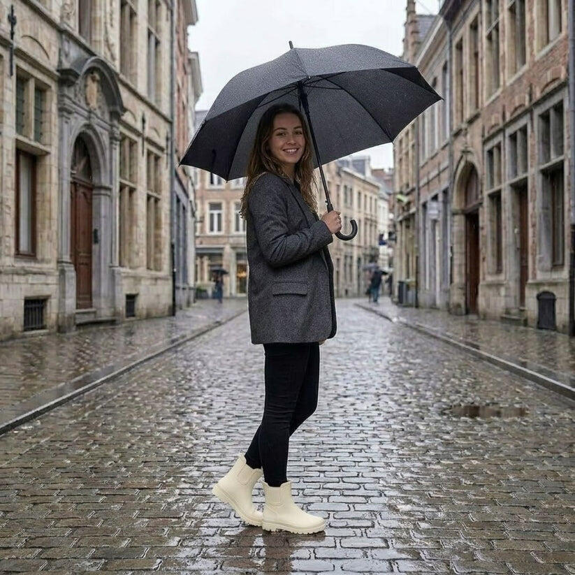 Regenlaarzen Chelsea dames - Metallic - 100% rubber 5/6