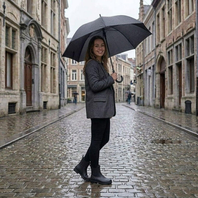 Botas de Lluvia Mujer - Chelsea - 100% Caucho - Botas de Lluvia Bajas 5/6