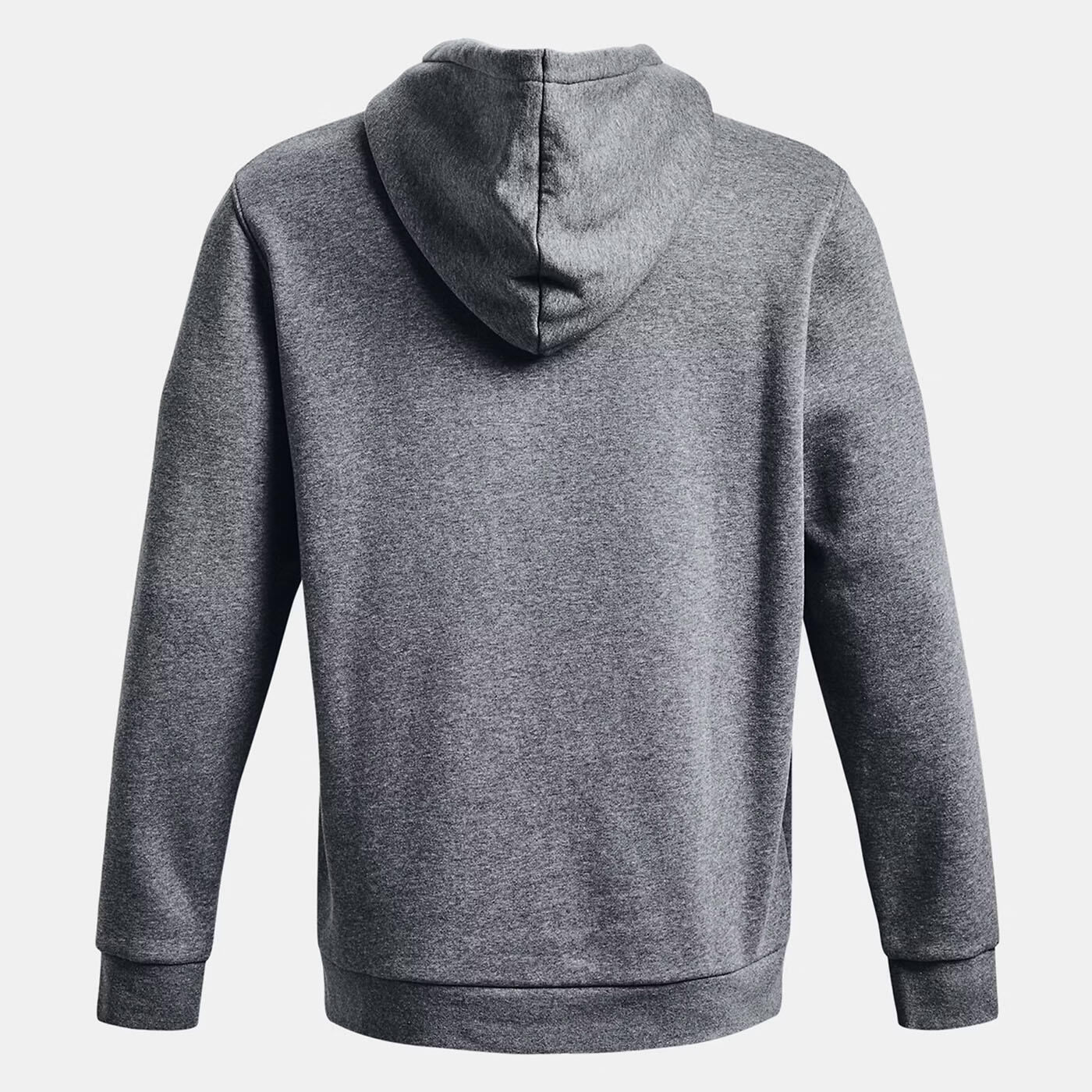 Felpa con cappuccio UA Icon Fleece uomo grigio mélange 4/6