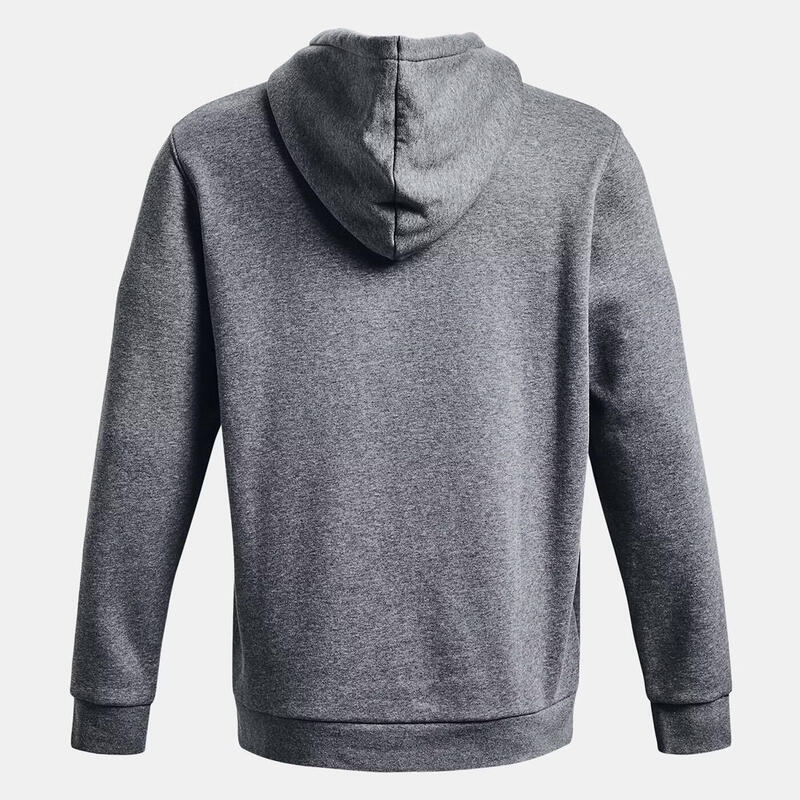 Hanorac cu glugă UA Icon Fleece bărbați gri melanj