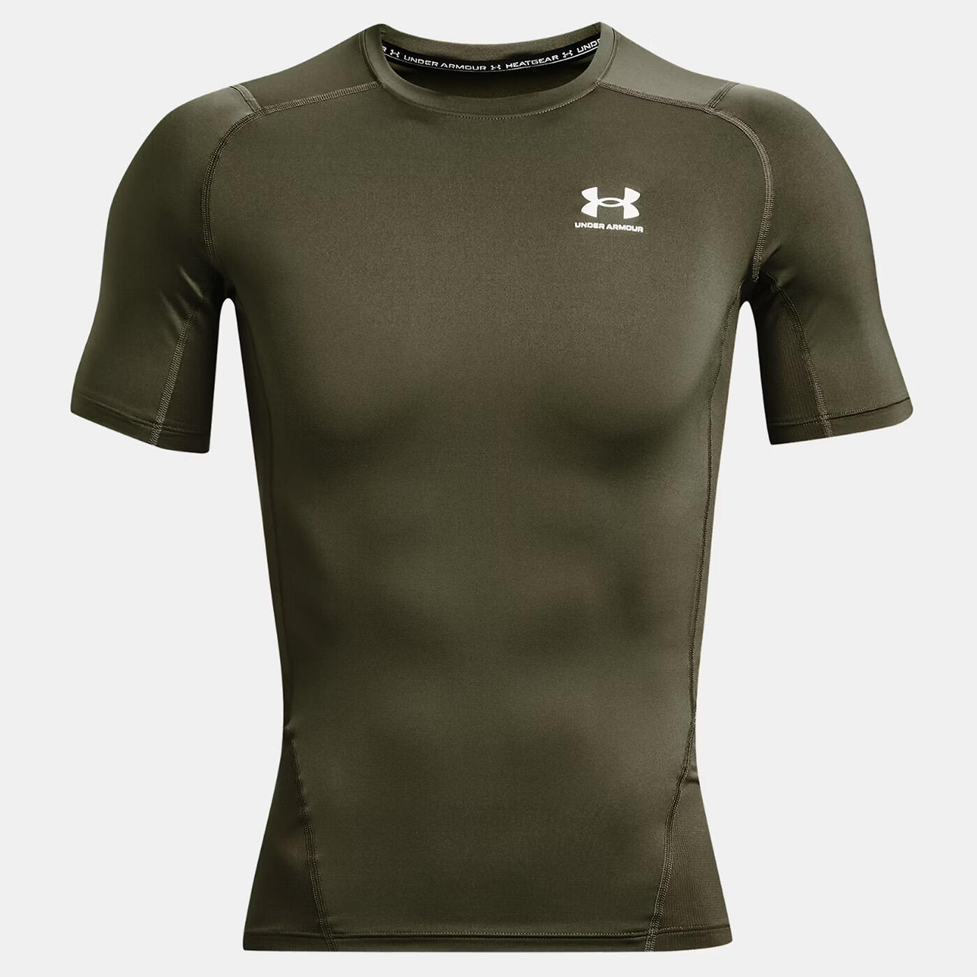 Heren HeatGear Training Tshirt (Marine OD groen) 3/7