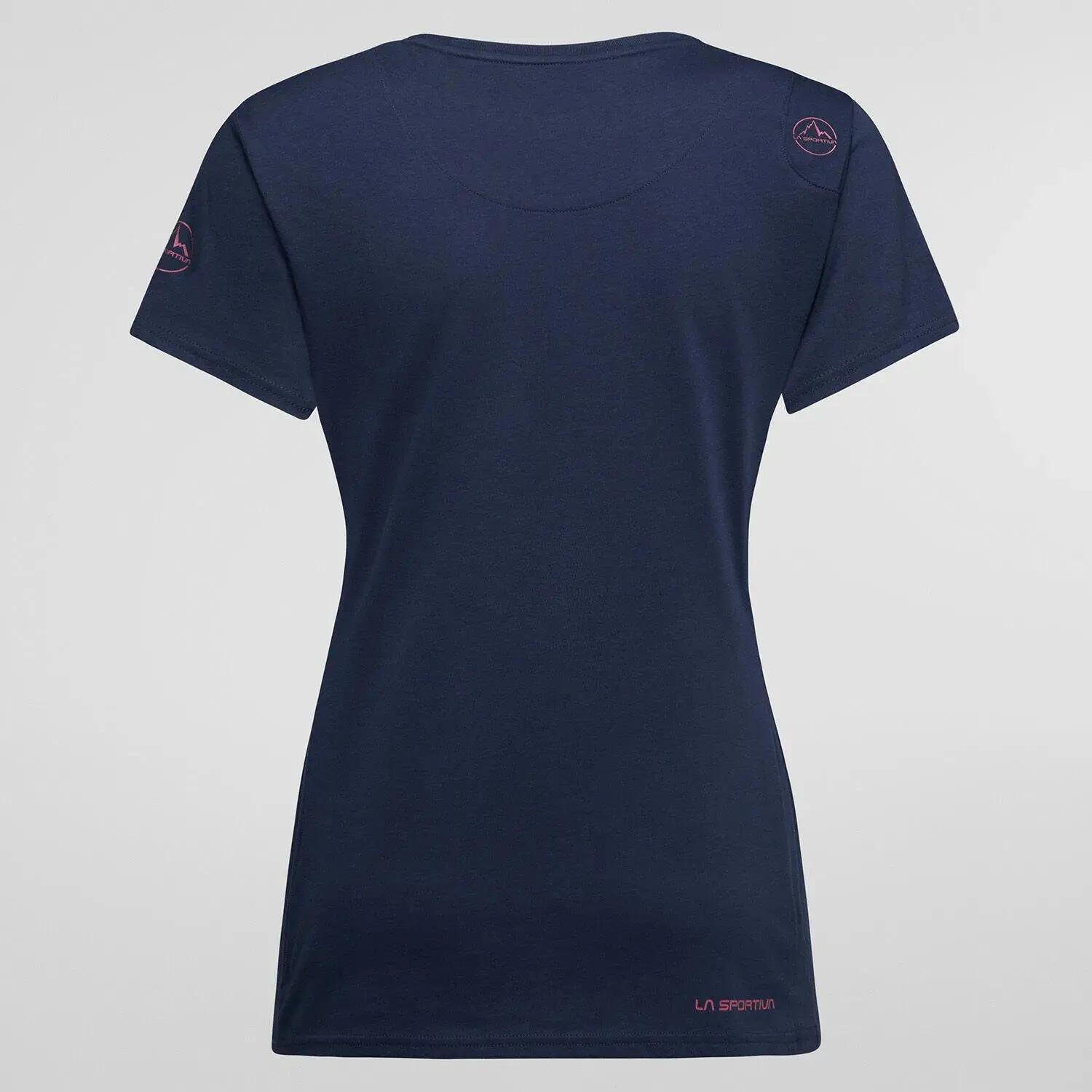T-shirt femme La Sportiva Peaks coton bio 100% Night Sky Regular Fit léger 130g 2/2