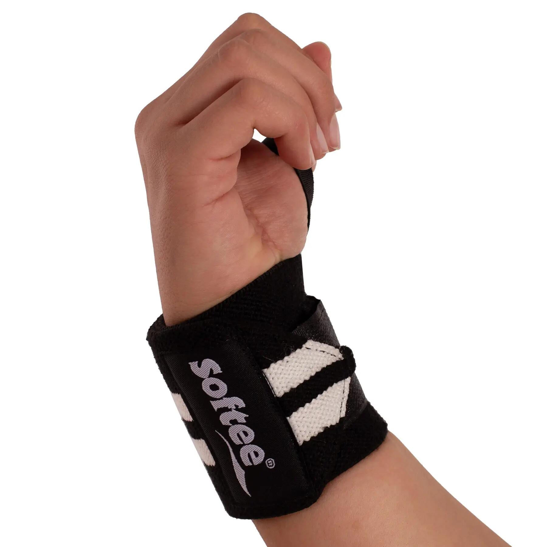 Bracelet de compression musculaire Softee noir UNICA 2/4