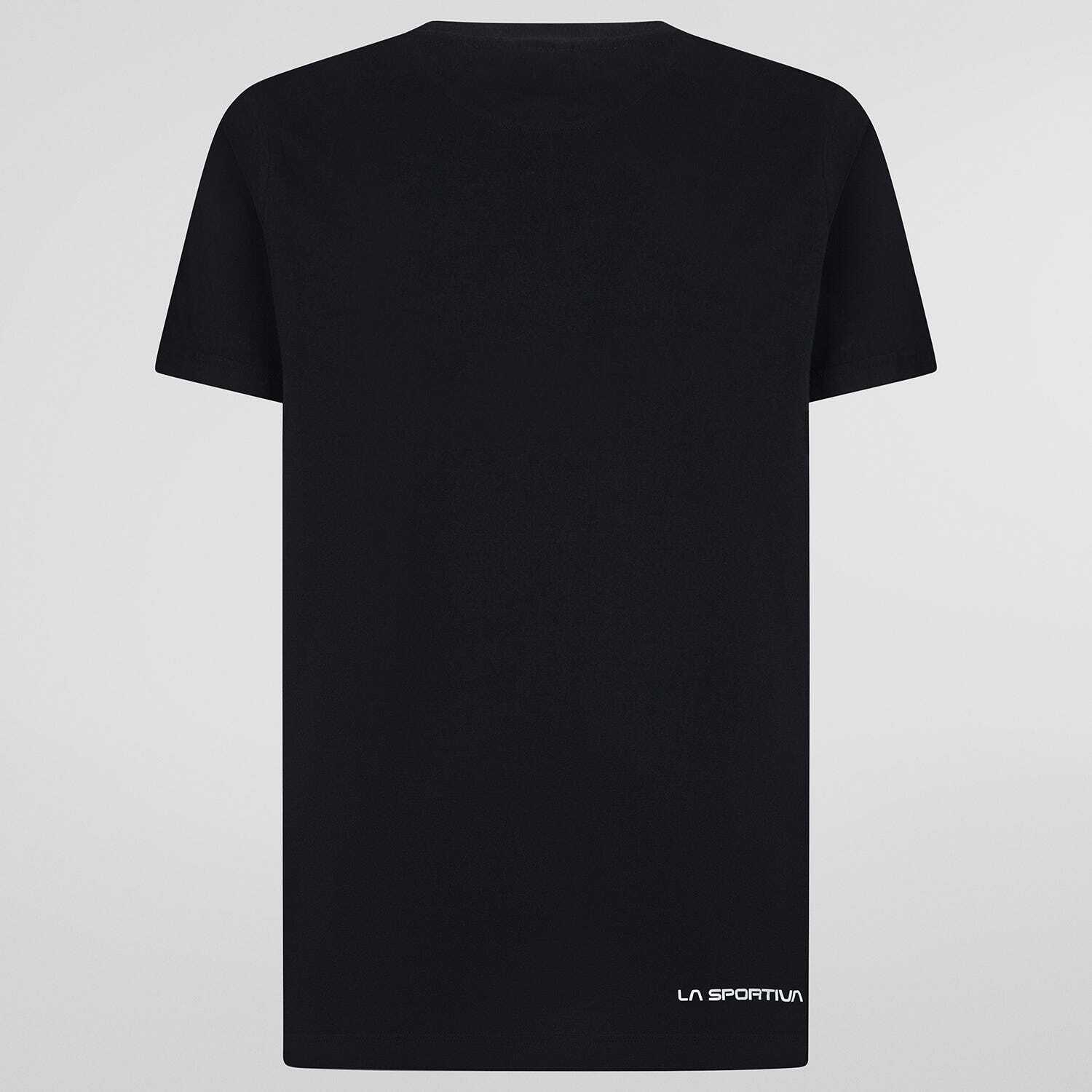Camiseta La Sportiva algodón negro corte recto XL logo deportivo 2/2